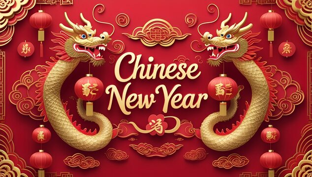 Chinese new year background design