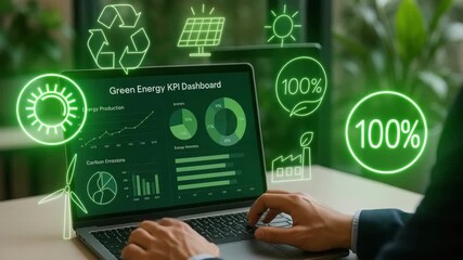 Comprehensive Analysis of Green Energy Dashboard Data on Renewable Energy, Carbon Emissions, and Sustainability Metrics with Visual Insights - Powered by Adobe