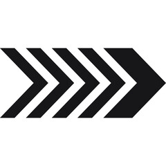A Series Of Black Chevron Arrows Pointing To The Right On A Transparent Background Representing Direction Progress And Momentum