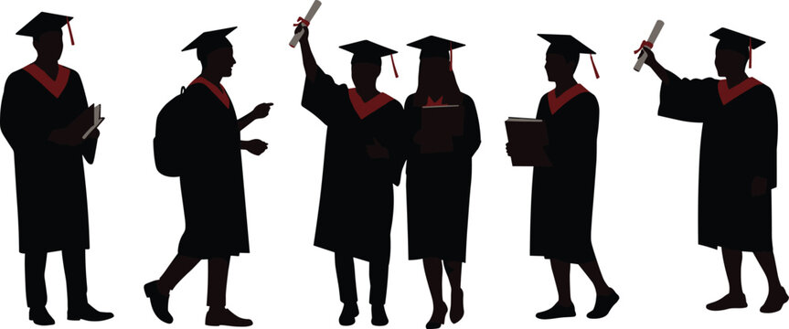 Graduation ceremony, academic success, students in caps and gowns, diploma celebration, higher education achievement, future opportunities, teamwork, knowledge, learning, success