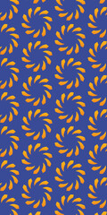 Obraz premium Abstract seamless sun pattern. Arrows swirl effect. Circle shapes&nbsp;background