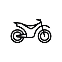 Obraz premium A black lineart illustration of a motorcycle