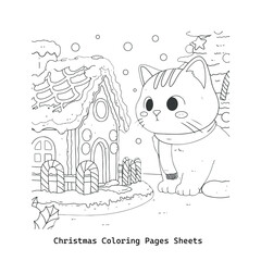 Christmas coloring page 2025