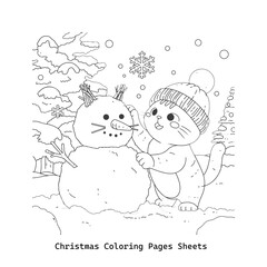 Christmas coloring page 2025