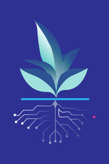 Bio Circuit Horizon Organic Tech Landscape Design.eps