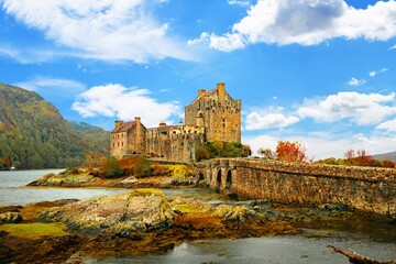 Eilean Donan Castle is one of Scotland’s most iconic landmarks, located on a small island. The castle was originally built in the 13th century to protect the area from Viking invasions. © Victor