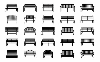 furniture icons set