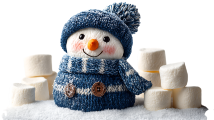 snowman isolated on white background