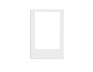 Blank polaroid card vector file PNG overlay background
