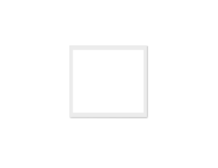 Isolated blank white polaroid photo frame with tape PNG overlay background