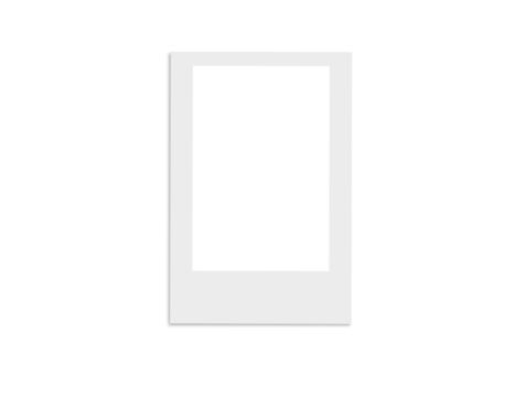 Blank polaroid card vector file PNG overlay background