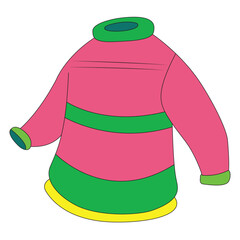 Boy sweater isolated on white background