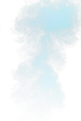 Png Blue Smoke PNG Overlay with Transparent Background