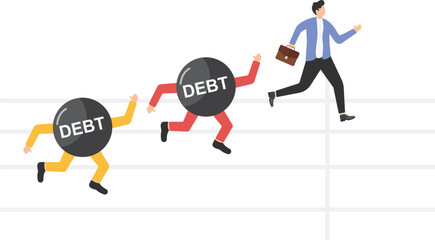 Debt, Jumping, Track Event, People, Businessman

