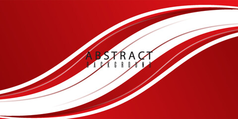 A white background with red abstract waves layered on top, featuring thin lines and a gradient of red hues. suit for bussines, banners