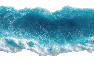 Ocean waves, top-down view