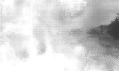 Distressed halftone overlay texture for vintage grunge effect, Dirty dotted texture background with halftone grunge overlay