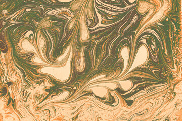Abstract marble floral pattern texture. Traditional art of Ebru marbling
