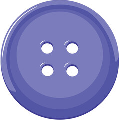 sewing button isolated on white