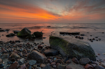 The landscape on the Baltic Sea.