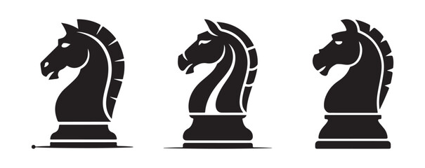 black chess horse