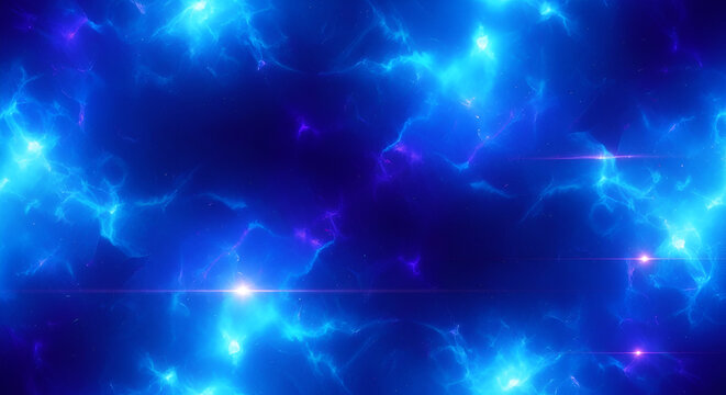 Abstract cosmic background with glowing nebula and stardust effect image