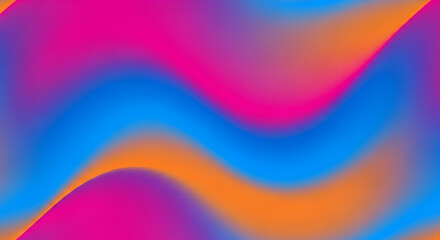 Obraz premium Dynamic background featuring vibrant waves of pink, blue, and orange hues