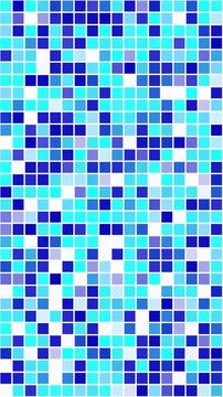 Impulsos geom&eacute;tricos en color azul y turquesa