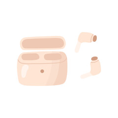 Wireless earbuds with charging case