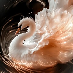 Ein eleganter Schwan