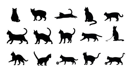 シルエットの猫