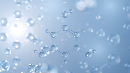 phloroglucinol molecular structure 3d, antispasmodic agent structural chemical formula view from a microscope