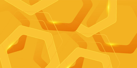 Abstract gradient orange and yellow circles geometric shape background. Modern simple overlapping circle shape creative design. Elegant gradient geometry element with. vector illustration