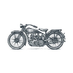 Fototapeta premium Vintage rare motorcycle