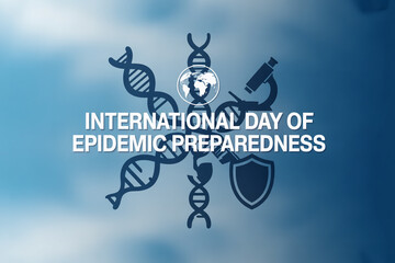Promote International Day of Epidemic Preparedness with this vital graphic about science, DNA, and global health, perfect for educational campaigns and public awareness