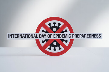 Raising awareness for International Day of Epidemic Preparedness with a striking visual emphasizing prevention and global health initiatives for a safer future