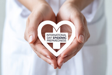 Show your support for International Day of Epidemic Preparedness with a hopeful heart, promoting global health awareness and the fight against disease