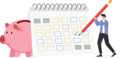 Effective management for monthly expenses, debt payment, track spending and prioritization to reach financial goal concept,

