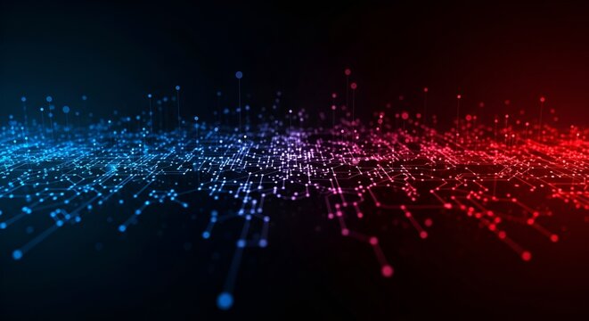 Abstract technology background with glowing circuit board connections concept