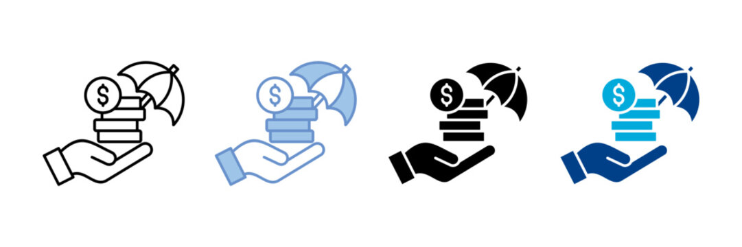 Wealth Preservation Icon Set Multiple Style Collection