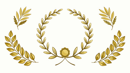 golden laurel wreath