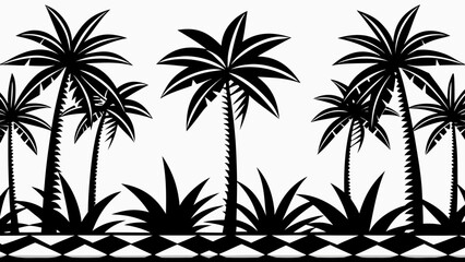 palm tree silhouettes