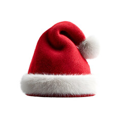 Festive Red Santa Hat with White Trim for Festive Season Images