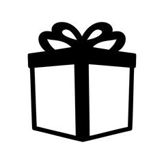 Simple Gift Box Icon Illustration Perfect for Holiday Season Designs
