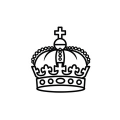Royal crown outline