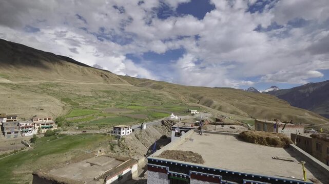 Timelapse at Kibber Village, Spiti Valley, Himachal Pradesh