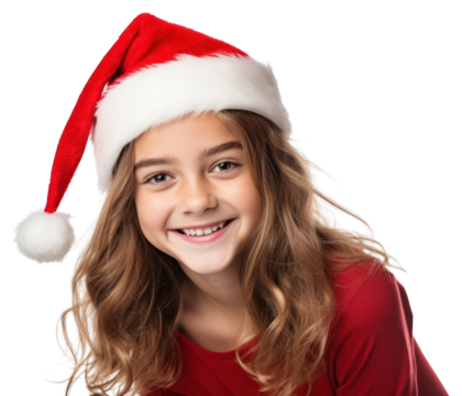 PNG Santa Claus hat portrait smiling adult. - Powered by Adobe