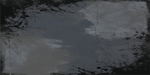 Obraz premium an eye catching abstract background with a beautiful blend of white and gray shades reminiscent of an aged.scratched and splattered paint. Modern aesthetic; perfect for Halloween, punk.
