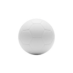 Classic White Soccer Ball Isolated on Black Background with Subtle Color Highlights on the Sphere