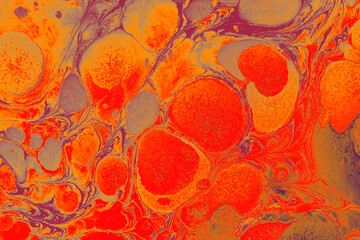 Abstract ebru marbling texture background design.